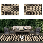 Outdoor-Teppich wendbar mit geometrischem Muster, rutschfest -    Zorenza